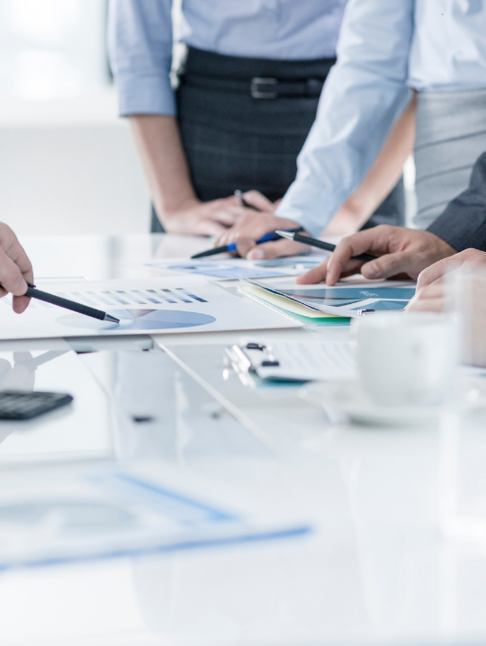 Boardroom meeting for governance planning