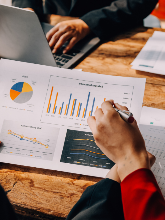 Corporate consultants in meeting